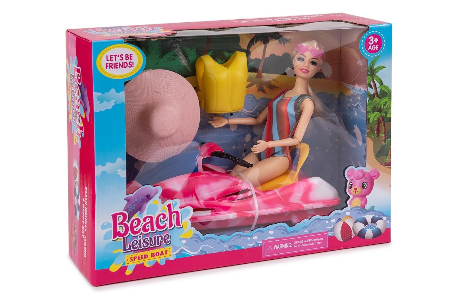MUÑECA CON MOTO DE AGUA