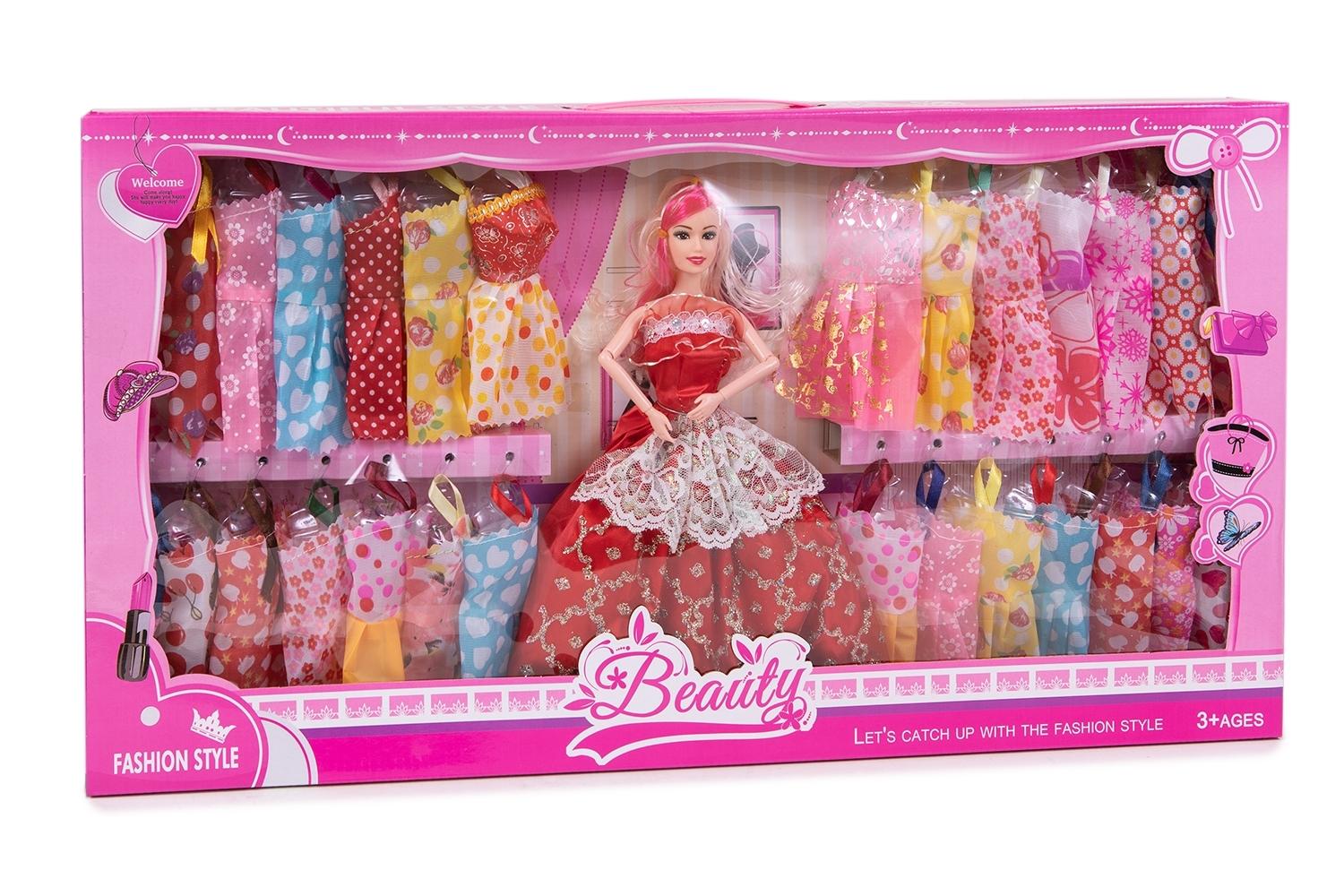 MUÑECA ARTICULADA VESTIDO GALA CON VESTI