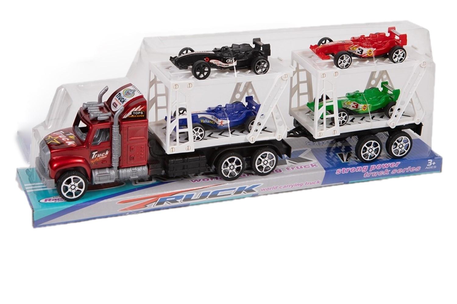 CAMION REMOLQUE 4 COCHES F1 BURBUJA
