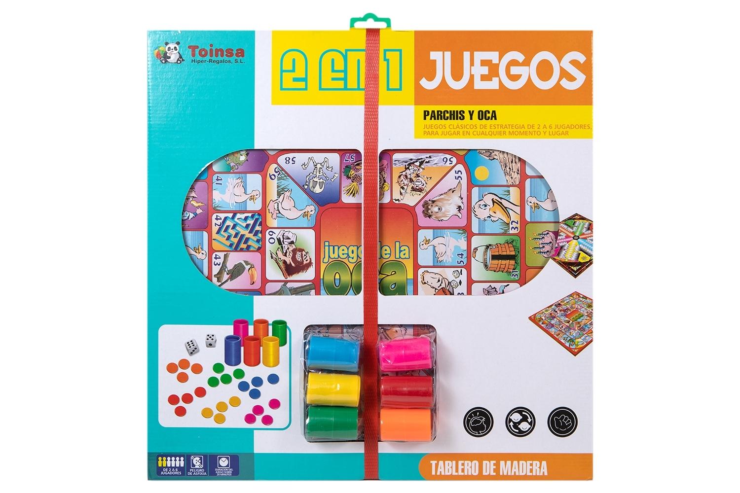 JUEGO PARCHIS+OCA 2-6 JUGADORES 40 CM