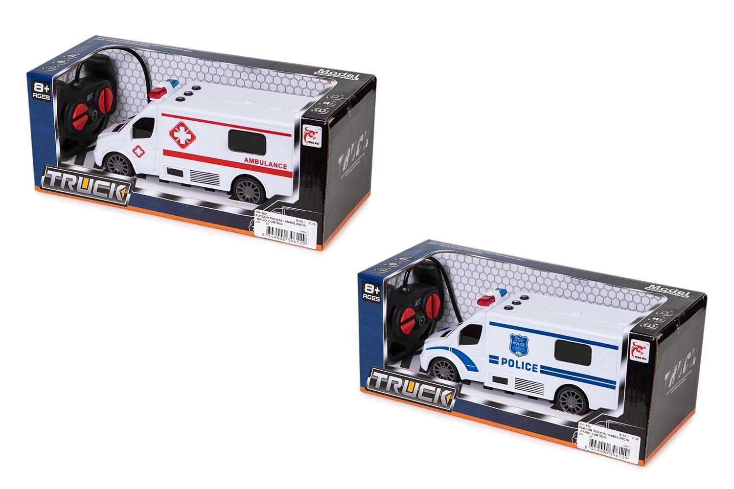 FURGON POLICIA/AMBULANCIA R/C 4 CANALES