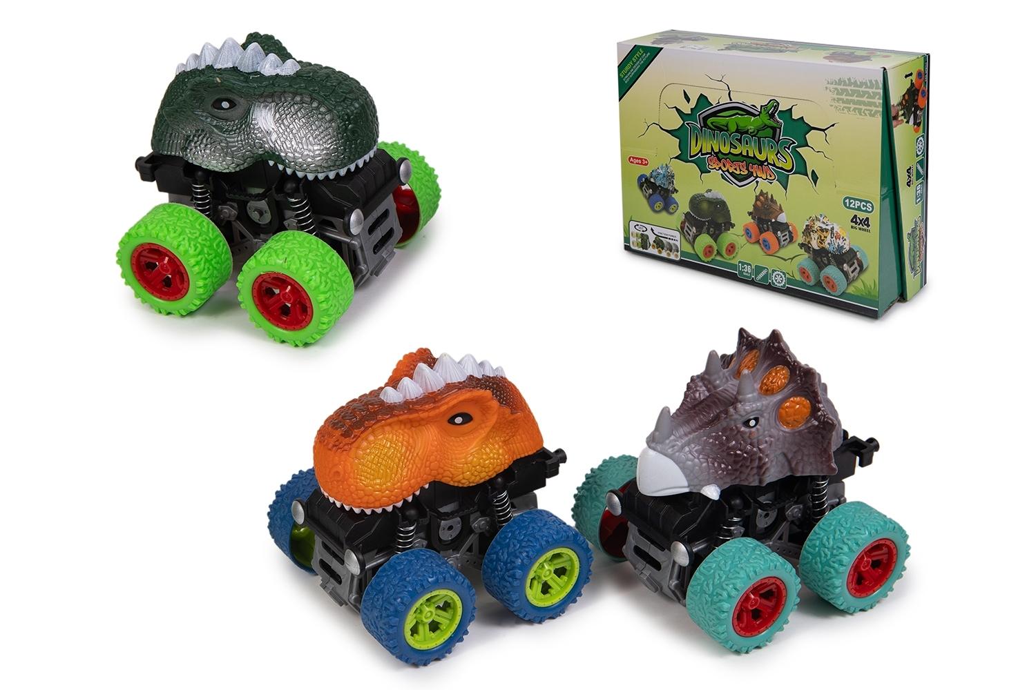 COCHE DINOSAURIO FRICCION 360º EXP.12