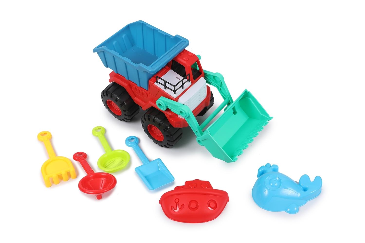 CAMION EXCAVADORA PLAYA ACCESORIOS  RED