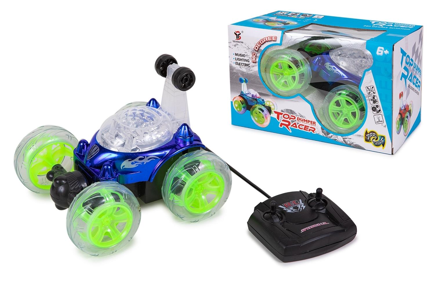 COCHE R/C GIRO 360 LUZ-SONIDO CARGADOR