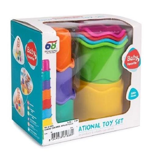 CUBOS COLORES APILAR EN CAJA