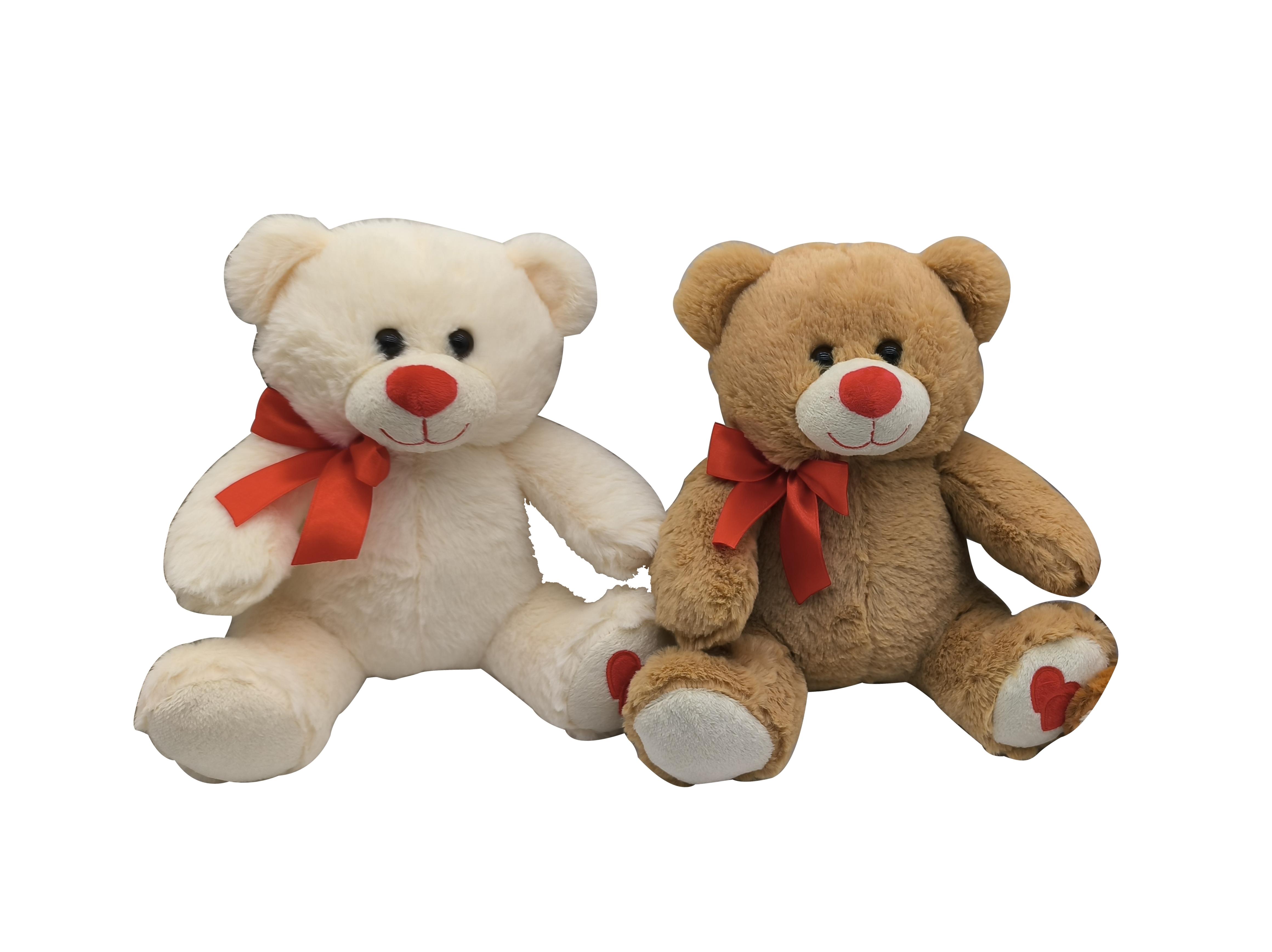 OSO CORAZON LAZO SURTIDO 24CM