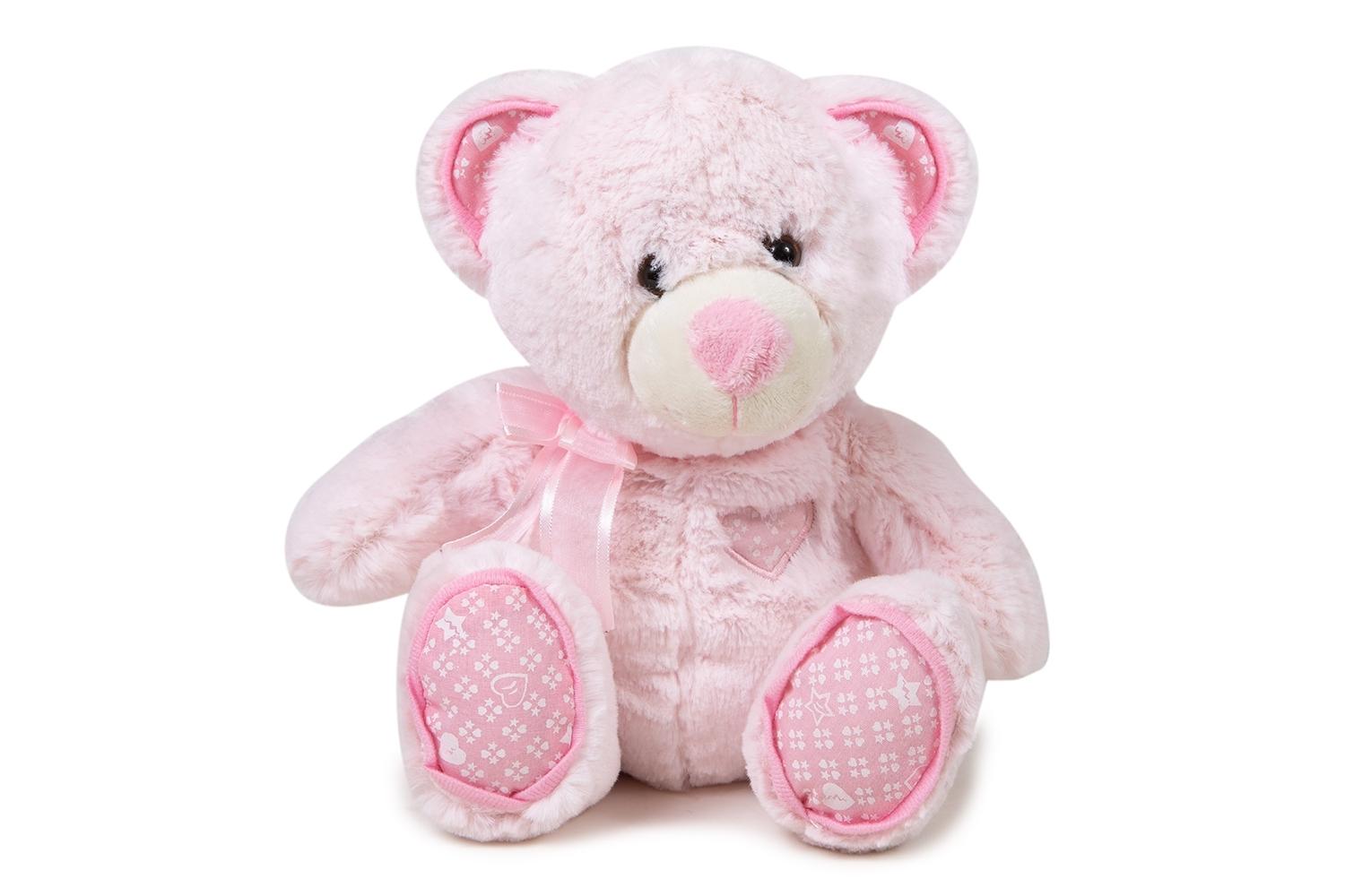 OSOS CORAZON AZUL-ROSA 25cm,