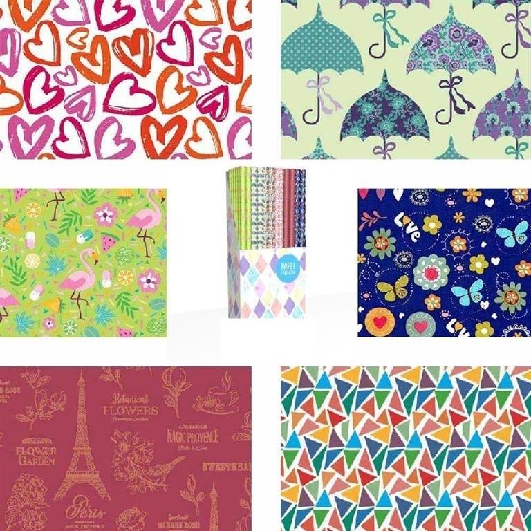 PAPEL REGALO EN ROLLO 70X200CM MELODY