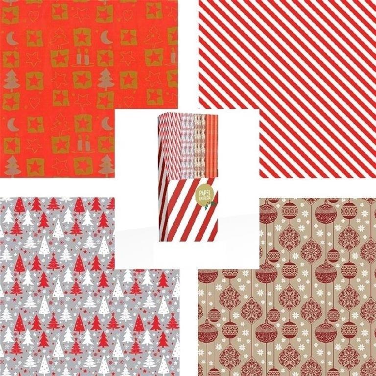 PAPEL REGALO EN ROLLO 70X200CM CLASICO
