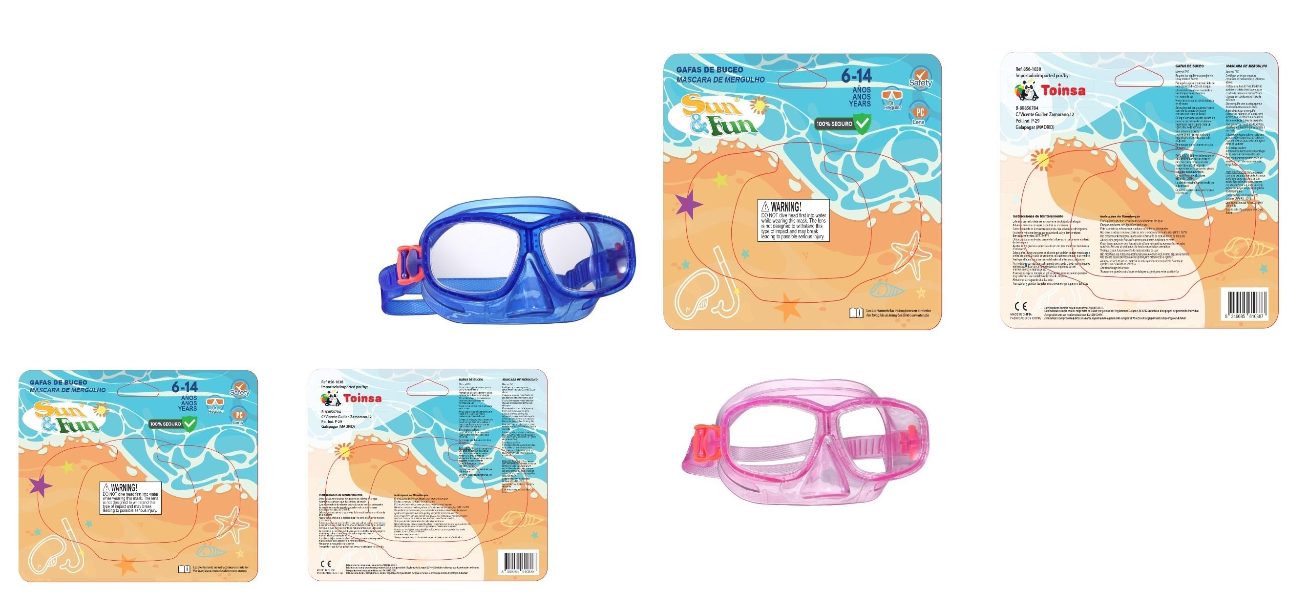 MASCARA BUCEO JUNIOR PVC