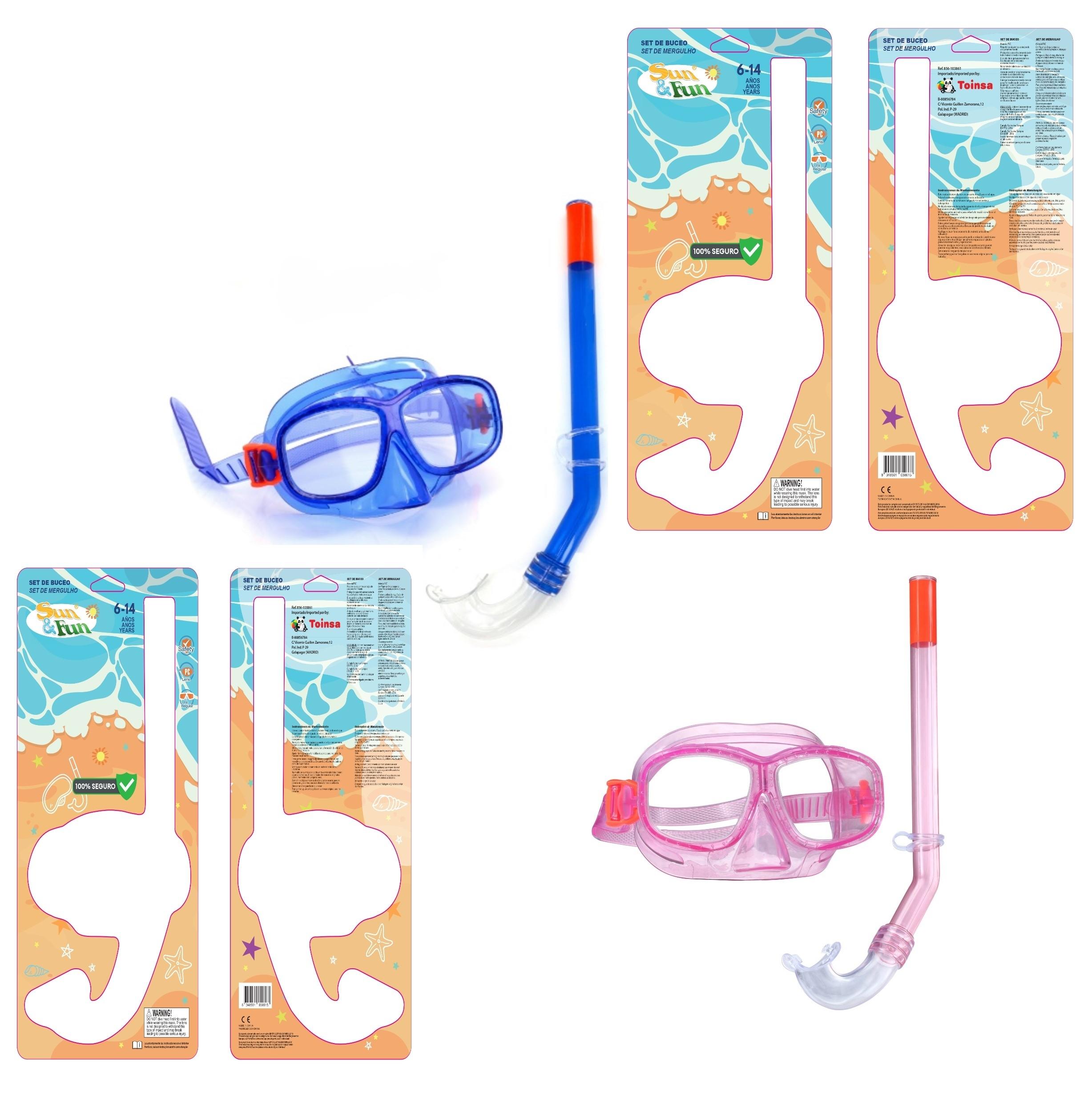 MASCARA BUCEO JUNIOR PVC SET SNOORKEL