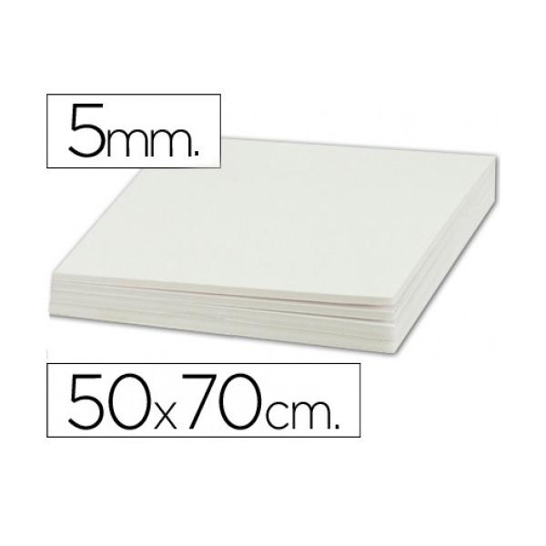 CARTON PLUMA 50X70 5MM BLANCO  YOSAN